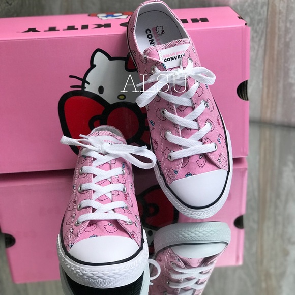 Conv&Hello Kitty Ctas Canvas Low Top Prism Pink W - Picture 4 of 8